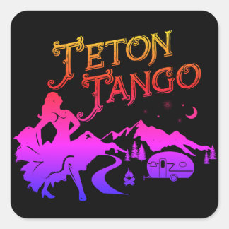 Sticker Teton Tango rose&blk