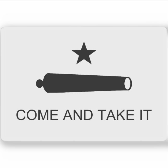 Sticker Texas Flag - Venez le prendre (Devant)