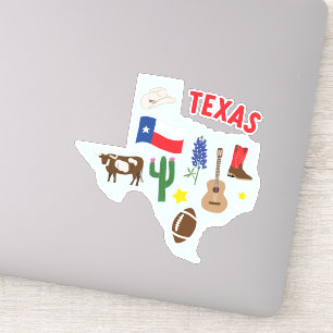 Sticker Texas Icons