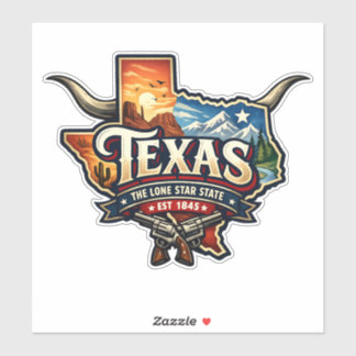 Sticker Texas Lone Star State