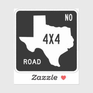 Sticker Texas Offroad Four Wheel Drive