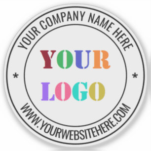 Sticker Texte de logo d'entreprise personnalisé Modèle d'a