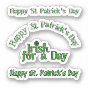 Sticker Texte de scrapbooking Saint-Patrick