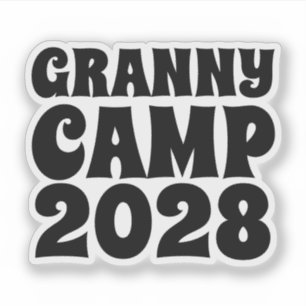 Sticker Texte du camp de Granny