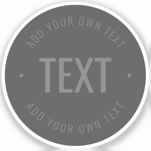 Sticker Texte et couleurs modifiables en gras (Recto)