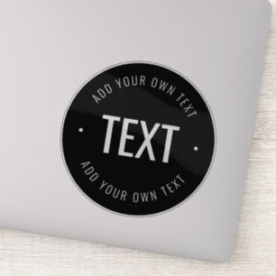 Sticker Texte et couleurs modifiables transparent