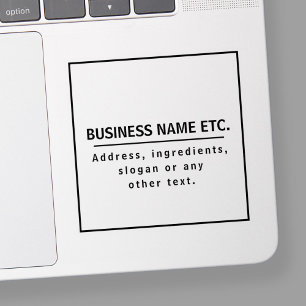 Sticker Texte noir sur transparent clair