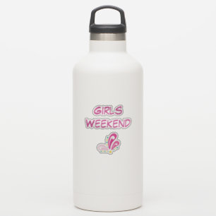 Sticker Texte personnalisé du week-end pour filles