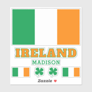 Sticker Texte personnalisé Irlande