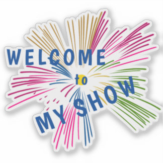 Sticker Texts on Fireworks