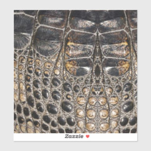 Sticker Texture de la peau de l'alligator Brown américaine