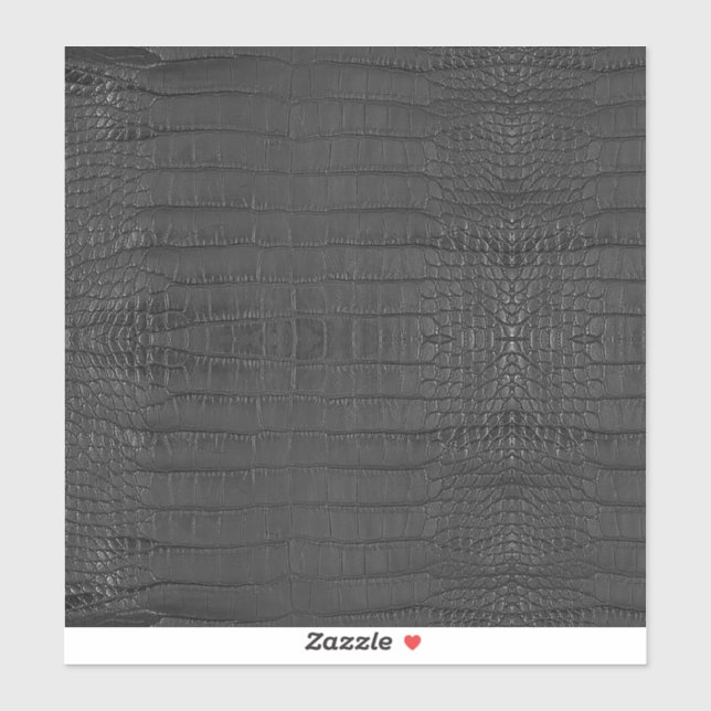 Sticker Texture de l'alligator noir (Feuille)