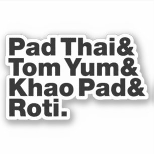 Sticker Thai Street Food