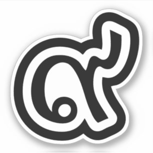 Sticker Thaïlande Lucky Number 9 / Neuf / ๙ (Gao/Kao) Thai