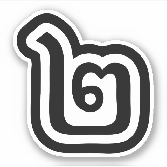 Sticker Thaïlande Numéro 2 / Deux / ๒ (Chanson) Script tha (Devant)