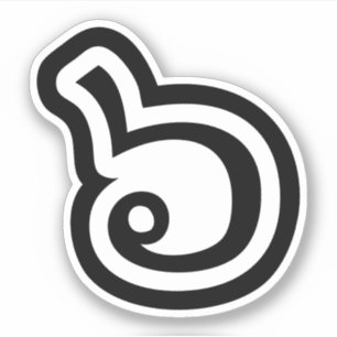 Sticker Thailande Numéro 6 / Six / ๖ (Ho/Hok) Langue thaïe