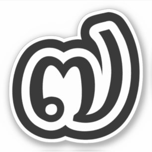 Sticker Thaïlande Numéro 7 / Sept / ๗ (Jed/Chet) Thai