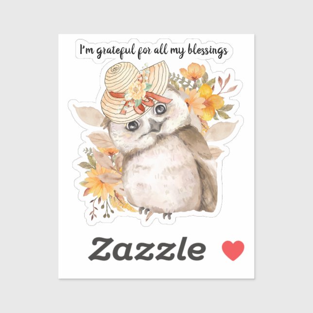 Sticker Thanksgiving Decor Fall Farmhouse  (Feuille)