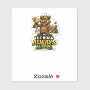 Sticker The Boar Always Wins