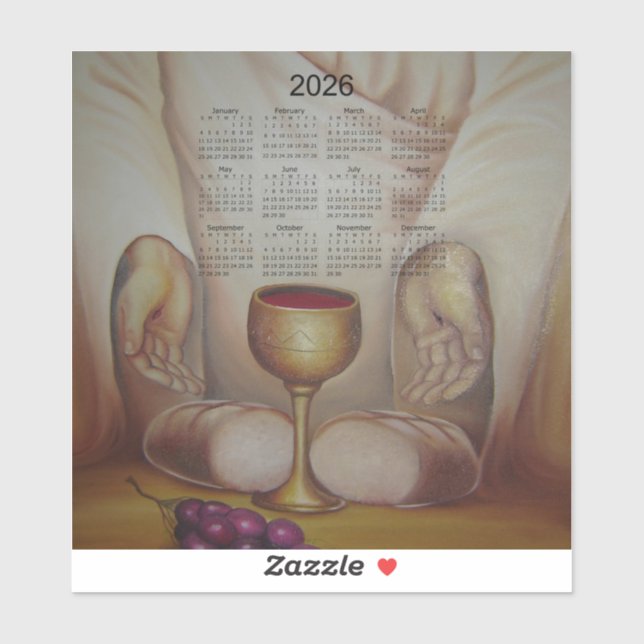 Sticker The Bread of Life: Holy Eucharist 2026 Calendar (Feuille)