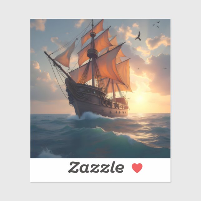 Sticker The Captain's Pride - Square Vinyl  (Feuille)