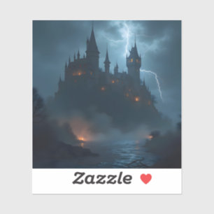 Sticker The Dark Hold – Place carrée de la fantaisie gothi