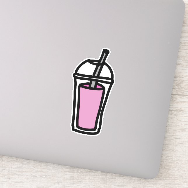 Sticker Thé de lait Bubble Thé boisson ado mignonne (Détail)