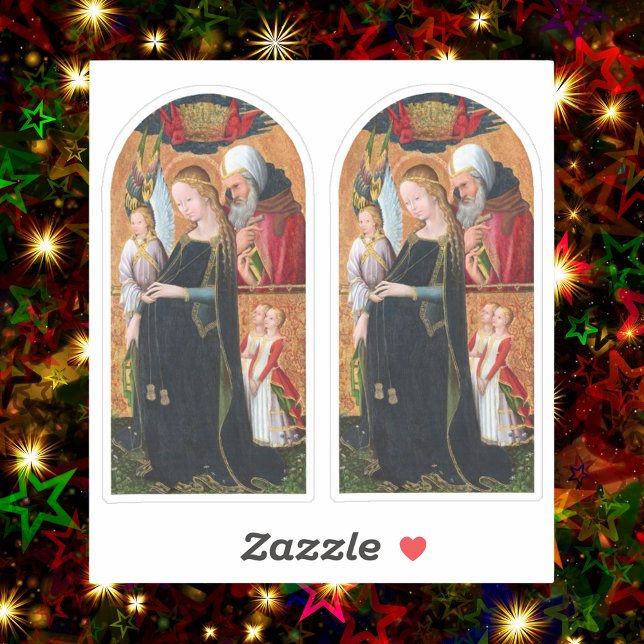 Sticker The Expectant Madonna with Saint Joseph 2-UP (Créateur téléchargé)