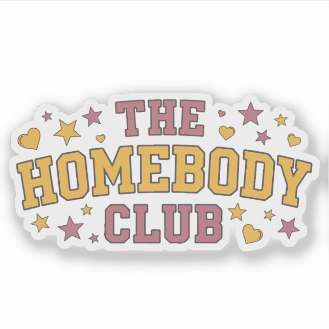 Sticker The Homebody Club (Devant)