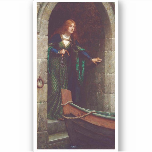 Sticker The Keys, vers 1909, par Edmund Blair Leighton (Devant)