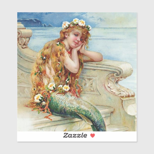 Sticker “The Little Mermaid” by E S Hardy (Feuille)