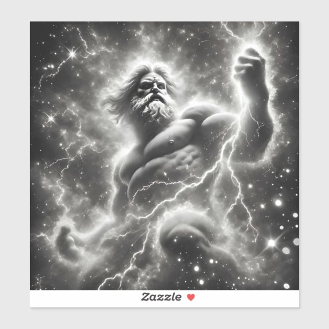 Sticker  the mighty zeus (Feuille)