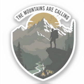 Sticker The Mountains Are Calling