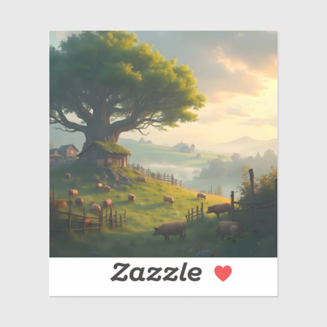 Sticker The Quiet Farm - Square Vinyl  (Feuille)