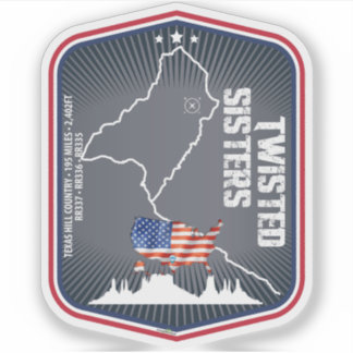 Sticker The Twisted Sisters Texas USA Motorcycle 02