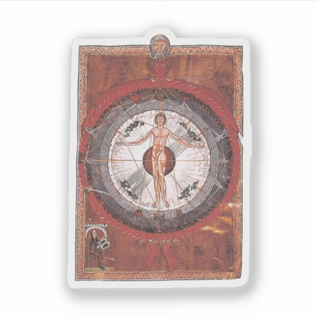 Sticker The Universal Man - Hildegard von Bingen (Devant)