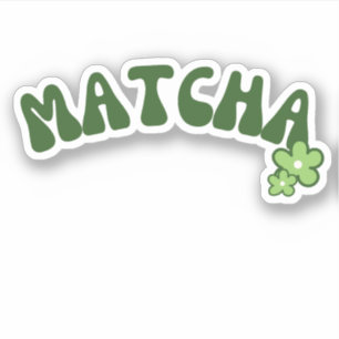 Sticker Thé vert de Matcha boba