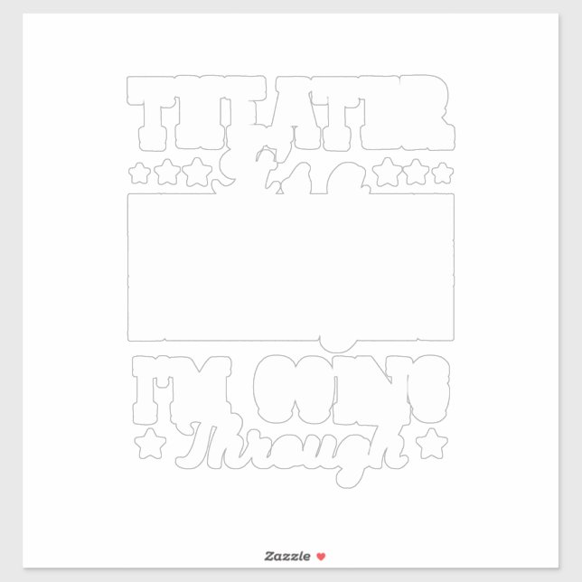 Sticker Théâtre C'Est Une Scène Que Je Traverse (Feuille)