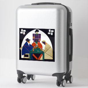 Sticker Theo van Doesburg - Joueurs de cartes