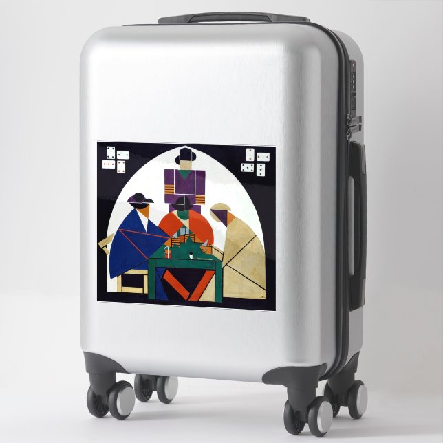 Sticker Theo van Doesburg - Joueurs de cartes (Sur valise)