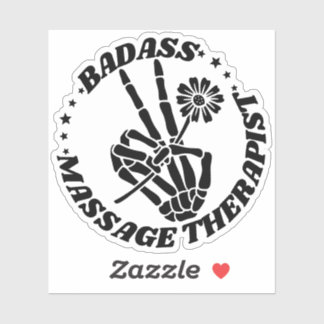 Sticker Thérapeute de massage de Badass