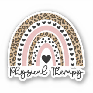 Sticker Thérapie physique mignonne Arc-en-ciel, physiothér