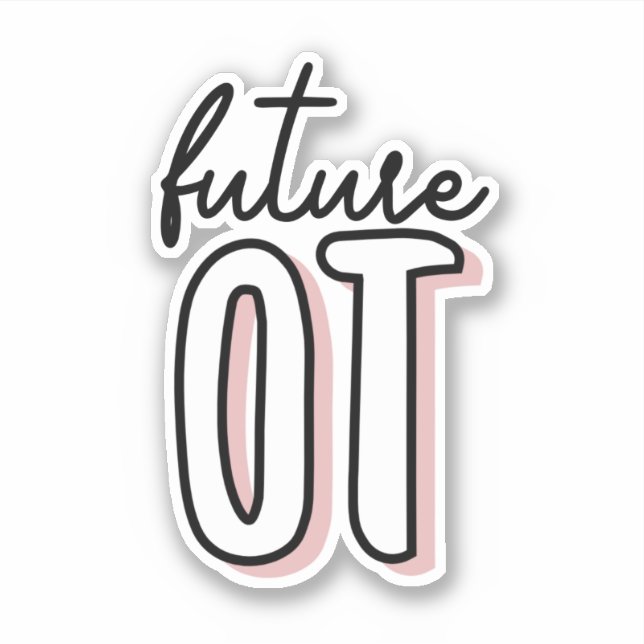 Sticker Thérapie professionnelle de l'TO future | Étudiant (Devant)
