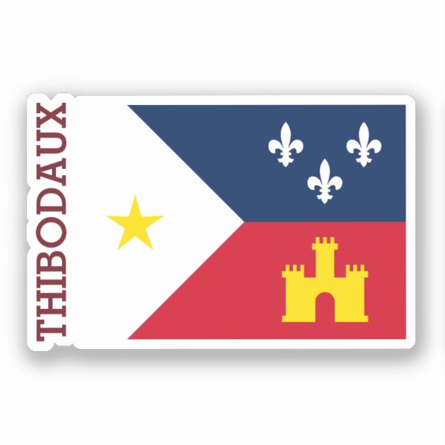 Sticker Thibodaux, Louisiane (Recto)