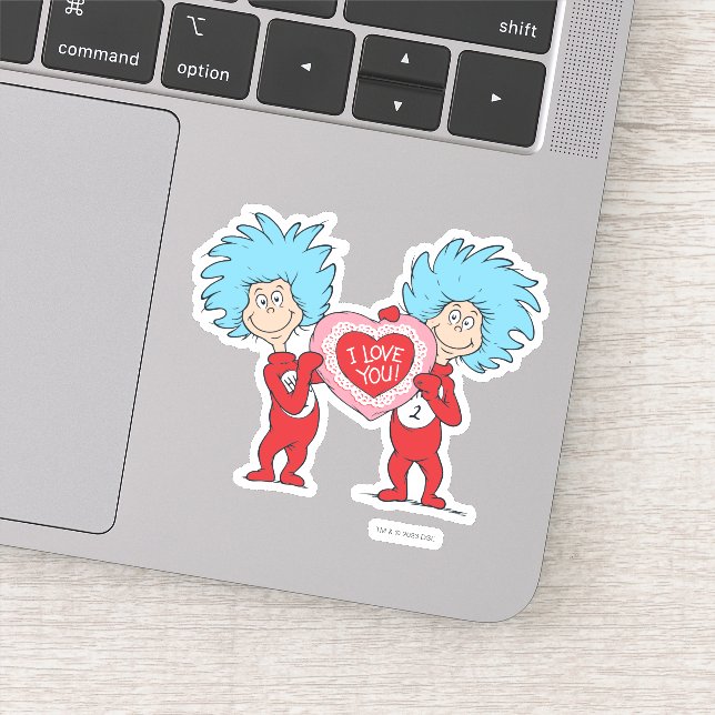 Sticker Thing One Thing Two Je t'aime (Détail)