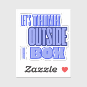 Sticker Think Outside the Box