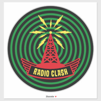 Sticker This Is Radio Clash On Pirate Satellite Parody