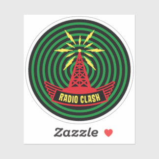 Sticker This Is Radio Clash On Pirate Satellite Parody