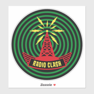 Sticker This Is Radio Clash On Pirate Satellite Parody