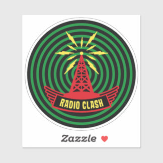 Sticker This Is Radio Clash On Pirate Satellite Parody